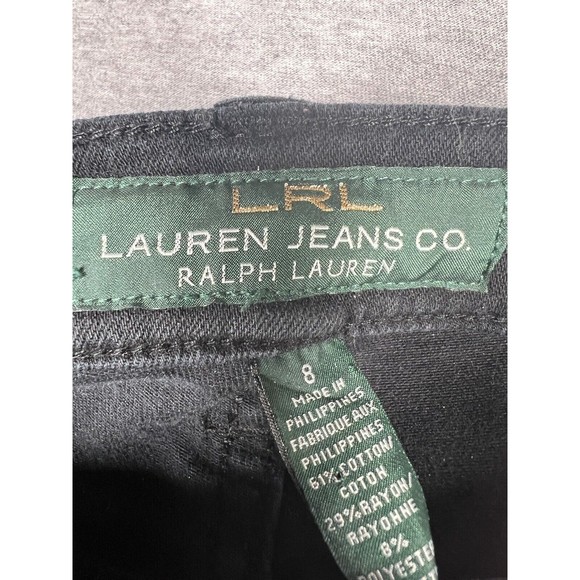 Lauren Ralph Lauren Black Modern‎ Classic Straight Jeans Women’s Size 8 - Picture 2 of 9